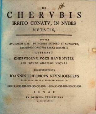 De cherubis, irrito conatu in nubes mutatis