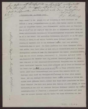 Schreiben an Hermann Muthesius (Brief)