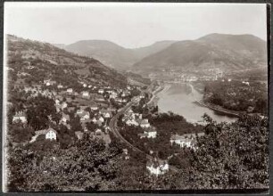 Blick von Westen ins Elbtal bei Salesel (Dolní Zálezly/Tschechische Republik) und Sebuzín
