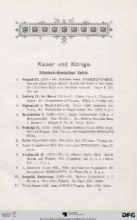 Kaiser und Könige (Nr. 1-192)