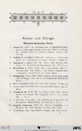 Kaiser und Könige (Nr. 1-192)