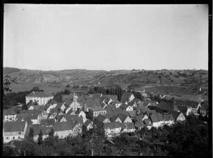 Adelsheim Ortsansicht von Westen - Südteil des Ortes