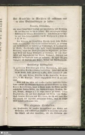 Bei Goedsche in Meissen ist erschienen ...