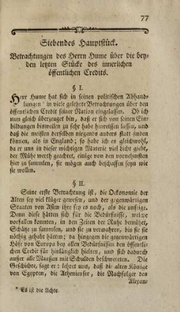 77, Siebentes Haupstück. Betrachtung des innerlichen öffentlichen Credits.