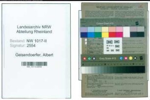 Entnazifizierung Albert Geisendoerfer , geb. 19.09.1893 (Dreher)