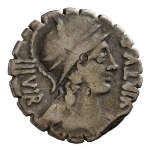 Münze, Denar (serratus), 71 v. Chr.