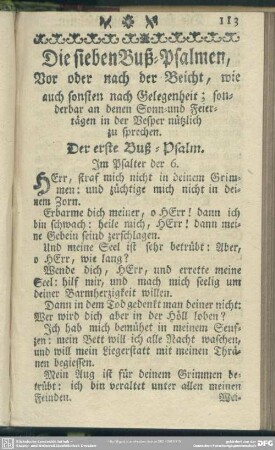 Die sieben Buß-Psalmen