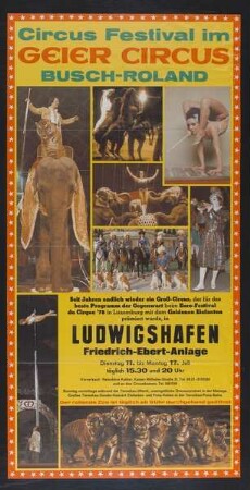 Geier Circus Busch-Roland - Circus Festival, Ludwigshafen, ohne Jahr