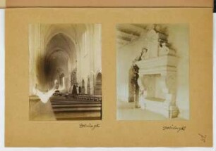 Klosterkirche St. Marien, Dobrilugk: Innenansicht (aus: Skizzen- und Fotoalbum 28)