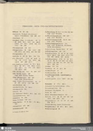 Personen-, Orts- Und Sachverzeichnis