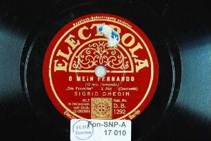 O mein Fernando (O mio Fernando) : "Die Favoritin"; 3. Akt / (Donizetti)