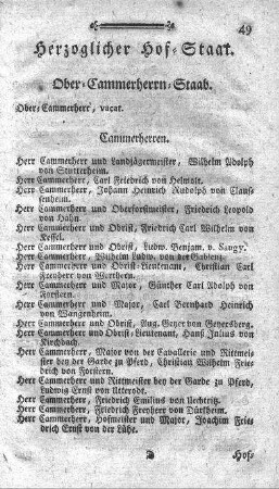 Herzoglicher Hof-Staat