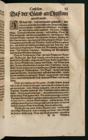 "Daß der Glaub[e] an Christum gerecht macht"