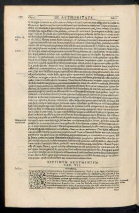 Septimum Argumentum. Cap. VII.