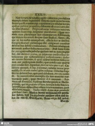 XXXIV. Cujus exempla quaedam afferuntur