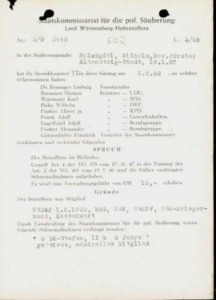 Holzäpfel, Wilhelm