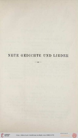 Neuere Dichtungen