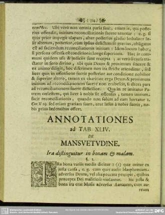 Annotationes ad Tab. XLIV. De Mansuetudine