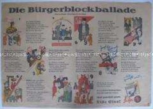 Bilderbogen zur Reichstagswahl 1932 mit Wahlpropaganda der SPD