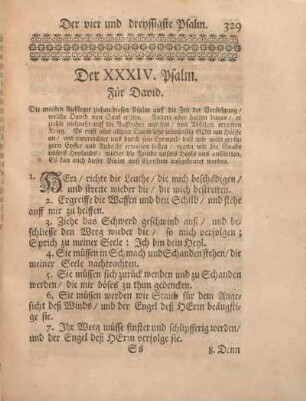 Der XXXIV. Psalm. Für David.
