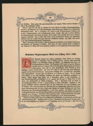 Geheimer Regierungsrat Wolf von Lessing 1814-1890