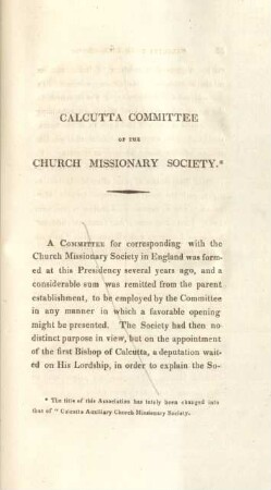 Calcutta Committee of the Church Missionary Society
