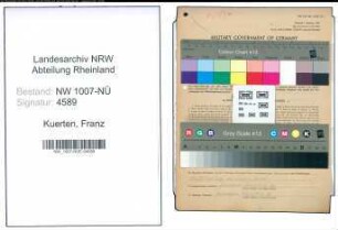 Entnazifizierung Franz Kuerten , geb. 07.08.1911 (Arbeiter)