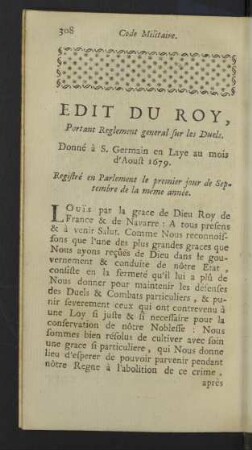 Edit du Roy