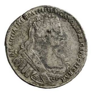 Münze, 50 Kopeken, 1733