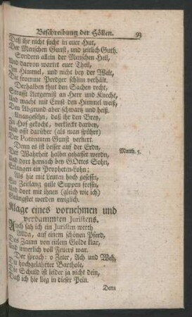 Klage eines vornehmen und verdammten Juristens