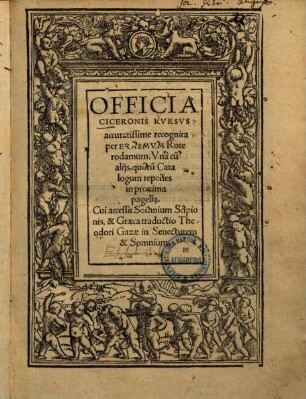 Officia Ciceronis : una cum aliis ...