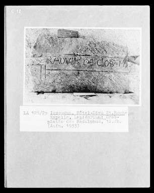 Grabplatte des Radulphus