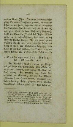Bundesgenossen - Krieg. 221 - 217 vor Chr. Geb