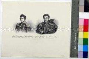 Doppelporträt der kaiserlich-russischen Feldmarschälle Hans Karl Graf von Diebitsch-Sabalkanski und Graf von Paskewitsch-Eriwansky