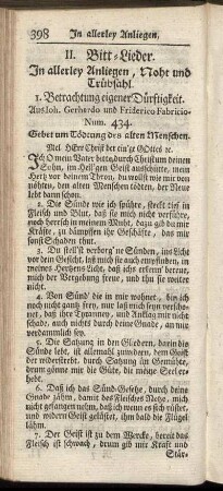 II. Bitt-Lieder.