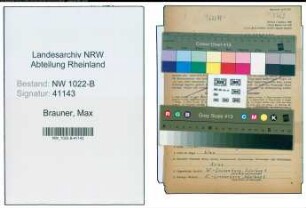 Entnazifizierung Max Brauner , geb. 14.09.1897 (Polizist)