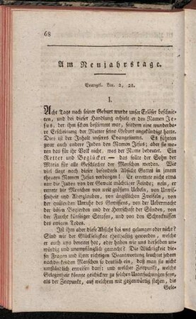 Am Neujahrstage