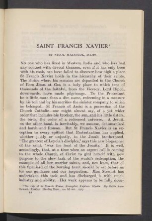 Saint Francis Xavier