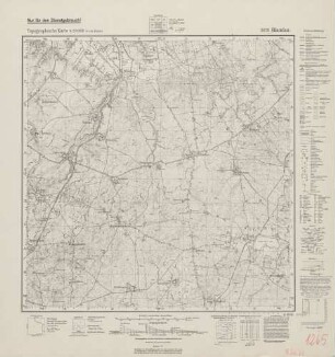 2678 Blandau, Topographische Karte 1:25000 (4cm - Karte)