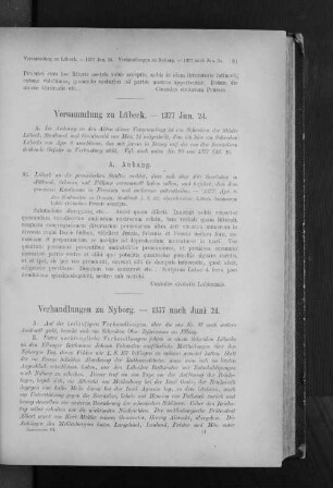 Versammlung zu Lübeck. - 1377 Jun. 24.