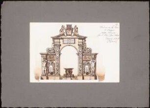 Reiseskizzen aus Pompeji, Neapel und Rom: Neapel: Brunnen in Santa Lucia (Ansicht)