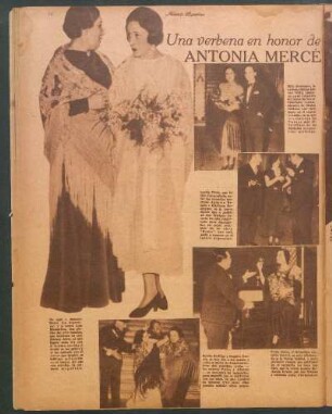 Una verbena en honor de Antonia Mercé [Fotografías]