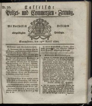 Nr. 30, Sonnabend den 14ten April. 1821