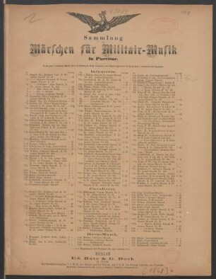Turniermarsch : Preis-Marsch pro 1861 : Königl: Preuss: Armee Marsch. No. [56]