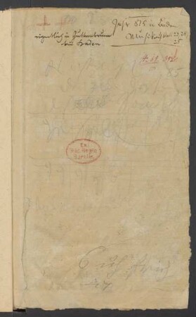 Konversationsheft 89 (ca. 8. Mai - ca. 7. Juni 1825)