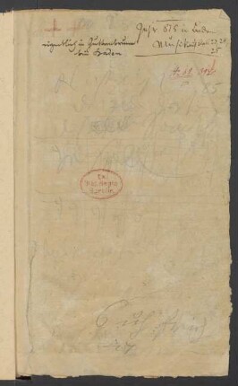 Konversationsheft 89 (ca. 8. Mai - ca. 7. Juni 1825)