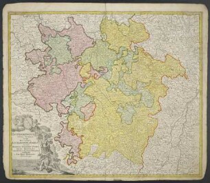 Lotharingiae Tabula Generalis : in qua Ducatus Lotharingiae et Barri nec non Metensis, Tullensis et Verdunensis Episcopatus cum insertis et finitimis Ditionibus exhibentur