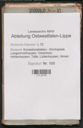 Persönliche Angelegenheiten der Pastoren