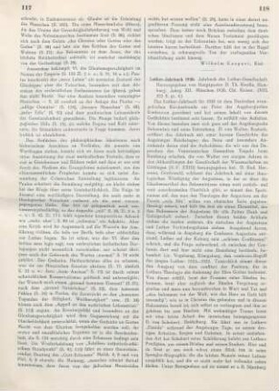 118-119 [Rezension] Luther-Jahrbuch 1930