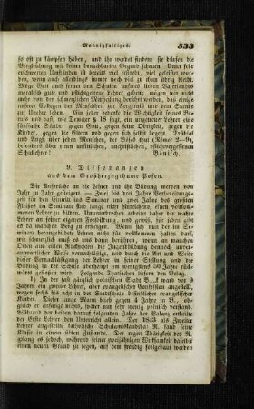 Dissonanzen aus dem Großherzogthume Posen